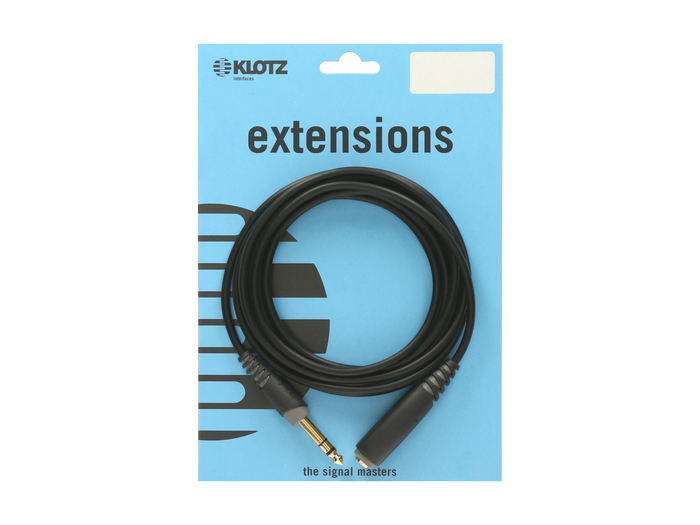 Kabel połączeniowy Klotz AS-EX20300 Jack 3p-Socket 3p przedłużacz do słuchawek 3m 