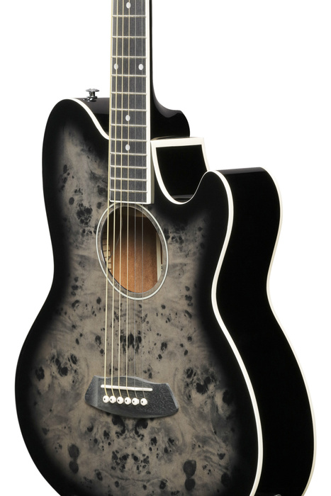 Gitara elektroakustyczna Ibanez TCY10PA-BKB Talman Transparent Brown Black Burst High Gloss