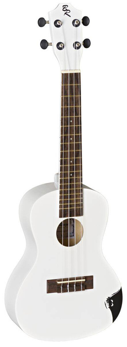 Ukulele koncertowe dla dziecka na prezent zestaw ukulele białe drewniane dla dzieci Baton Rouge UR1-C-mmw angry J.