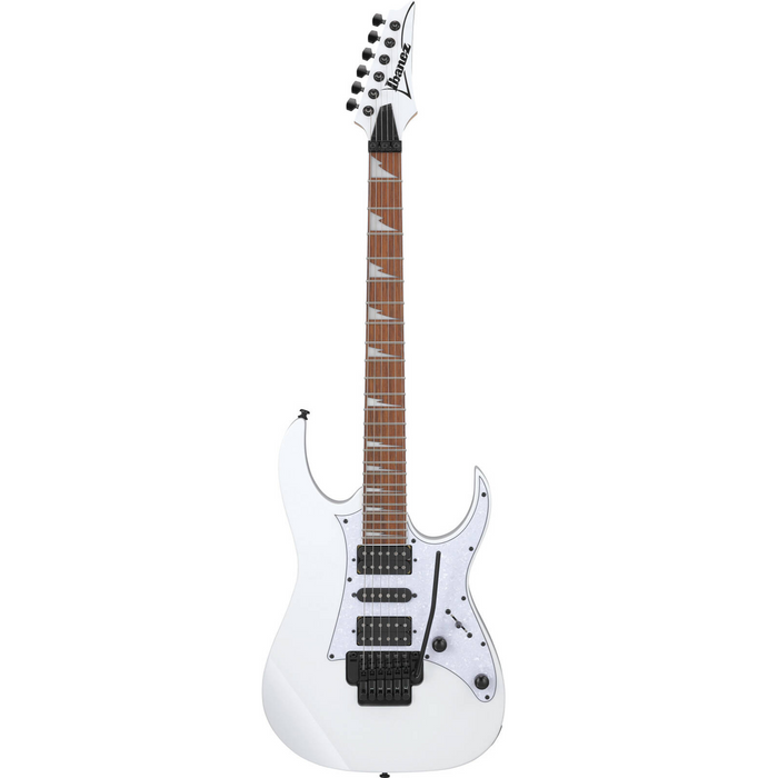 Zestaw gitara elektryczna Ibanez RG450DXB-WH biała z combo gitarowym Peavey RAGE 258