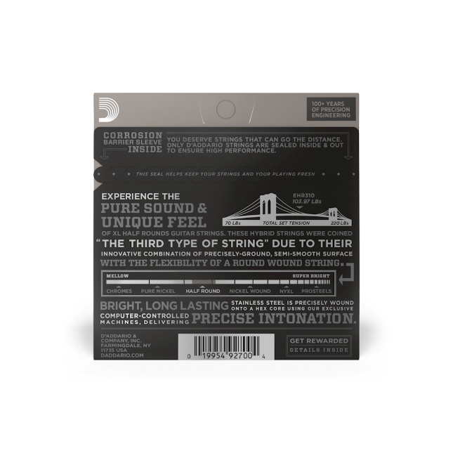 Struny do gitary elektrycznej D'Addario EHR310 Regular Light 10-46