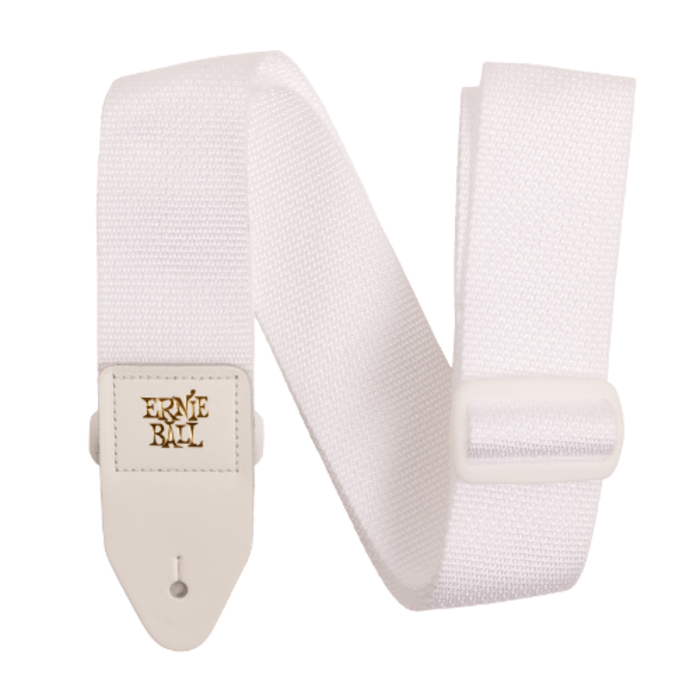 Ernie Ball 5350 pas do gitary biały ze złotym logo