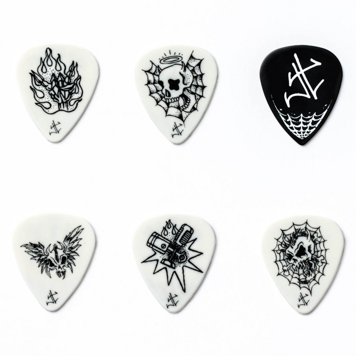 Kostki do gitary James Hetfield Pick Tin Dunlop JPH01T088 - 6 sztuk 0.88mm