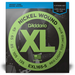 D'Addario EXL165-5 struny do gitary basowej Custom Light / Long Scale Set 45-105