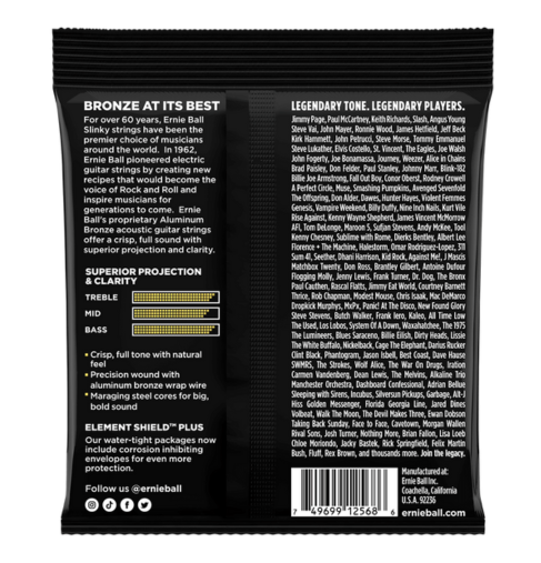 Ernie Ball 2568 Light Aluminium Bronze 11-52 struny do gitary akustycznej