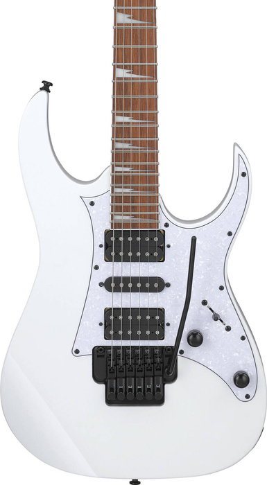 Zestaw gitara elektryczna Ibanez RG450DXB-WH biała z combo gitarowym Peavey RAGE 258