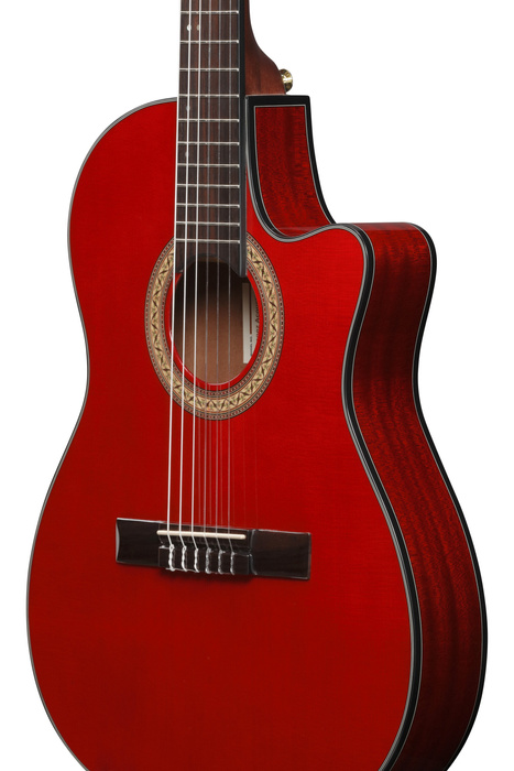 Gitara elektroklasyczna Ibanez GA35TCE-SRR Sapphire Red High Gloss