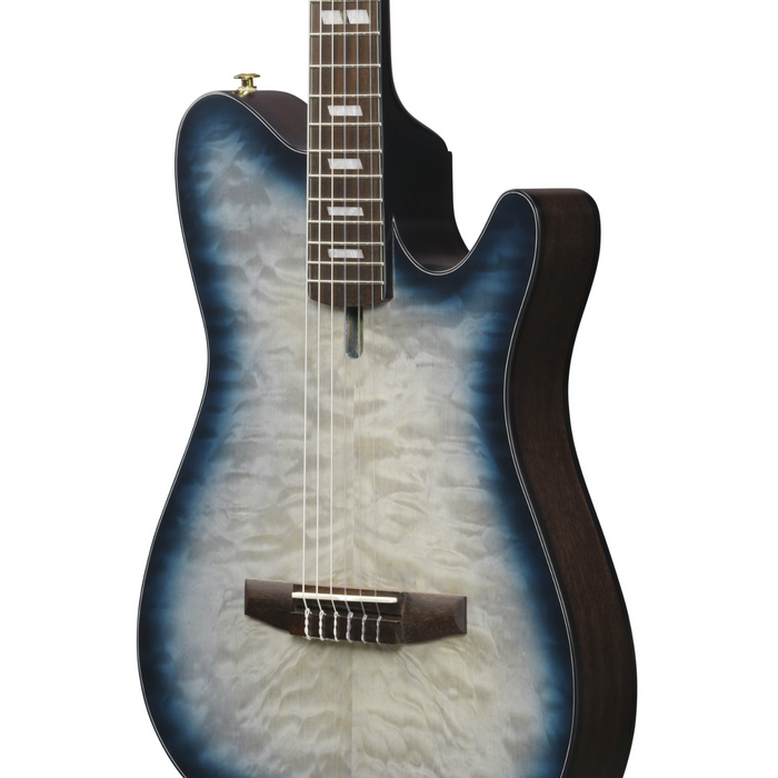 Gitara elektro klasyczna Ibanez FRH20QMN-CTL Cosmic Blue Starburst Low Gloss