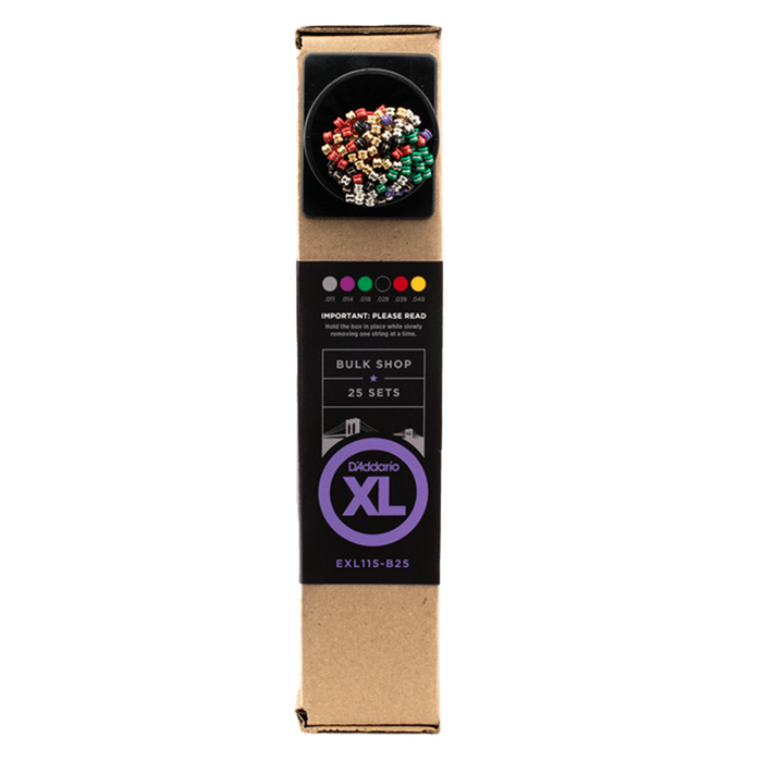 Zestaw bulk strun do gitary elektrycznej D'Addario EXL115-B25 XL Nickel Wound Regular Light 25PACK 11-49