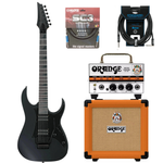 Zestaw gitara elektryczna Ibanez GRGR330EX-BKF Superstrat z kolumną Orange PPC-108 i wzmacniaczem Orange Micro Terror