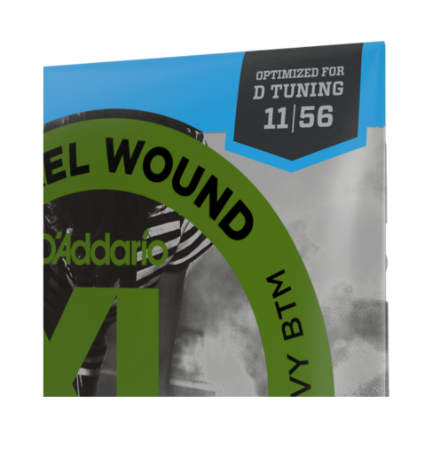 Struny do gitary elektrycznej D'Addario EXL117 XL Nickel Wound Regular 11-56 D Tuning