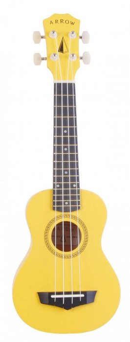 Ukulele sopranowe żółte z pokrowcem Arrow PB10 YW Soprano Yellow