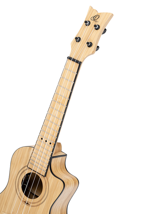 Ukulele koncertowe elektroakustyczne Ortega RUNAB-CC Bamboo lity bambus + pokrowiec
