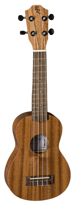 Ukulele sopranowe dla dzieci drewniane brązowe Baton Rouge UR11-S cat