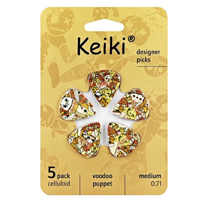 Zestaw kostek do gitary i ukulele Voodoo Puppet 0.71mm 5 sztuk