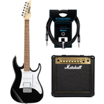Zestaw gitara elektryczna Ibanez GRX40-BKN GIO z combo Marshall MG15G Gold