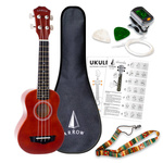 Ukulele sopranowe zestaw Arrow PB10 NT Soprano Natural Dark SET