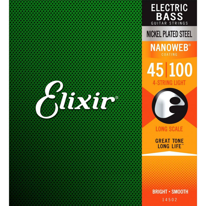 Elixir 14052 struny do gitary basowej 45-100 Long Scale Light
