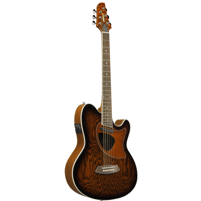 Gitara elektroakustyczna Ibanez TCM50-VBS Vintage Brown Sunburst Double Cutaway