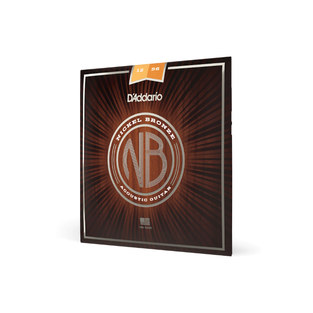 Struny do gitary akustycznej D'Addario NB1256 Light Top/Medium Bottom 12-56