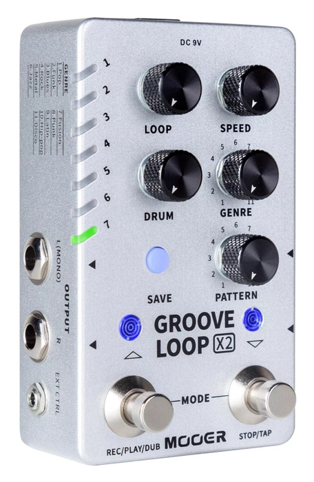 Efekt gitarowy Mooer Groove Loop X2 stereo looper/automat perkusyjny