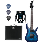 Zestaw gitara elektryczna Ibanez GRGA120QA-TBB z combo Peavey 100W VYPYR X3