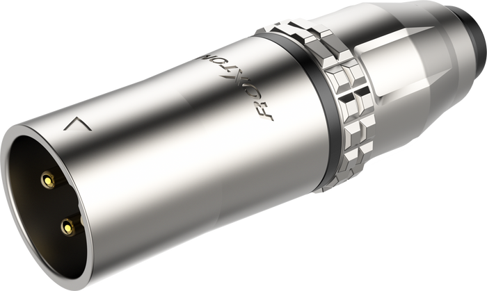 Wtyk XLR męski 3-pin wodoodporny IP67 Roxtone RX3MWP-NG