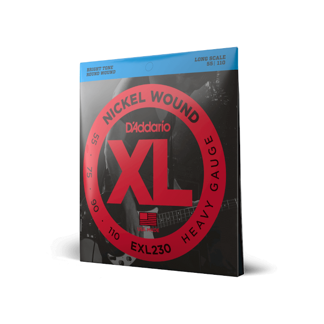 Struny do gitary basowej D'Addario EXL230 Heavy 55-110 Long Scale