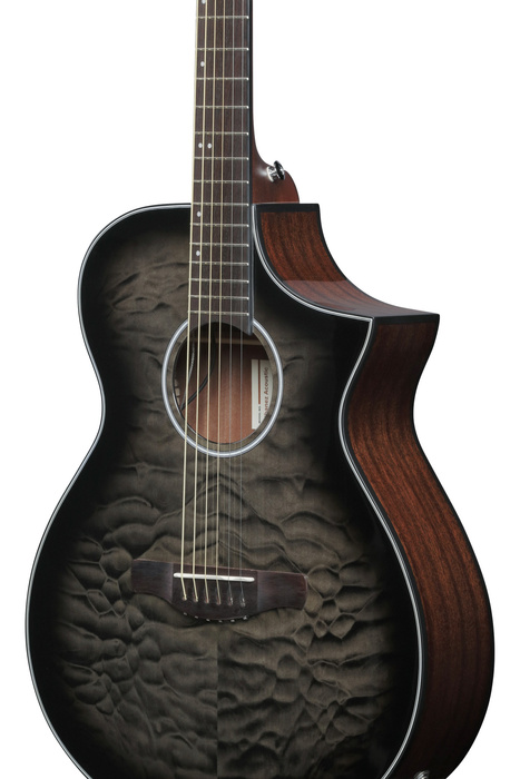 Gitara elektroakustyczna Ibanez AEWC16QA-TKH Black Sunburst Top