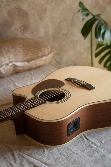 Zestaw gitara elektroakustyczna Cort MR500E OP z pokrowcem