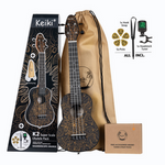 Zestaw ukulele sopranowe Ortega K2SS-OKC Keiki ABS Orange Kaleidoscope z akcesoriami