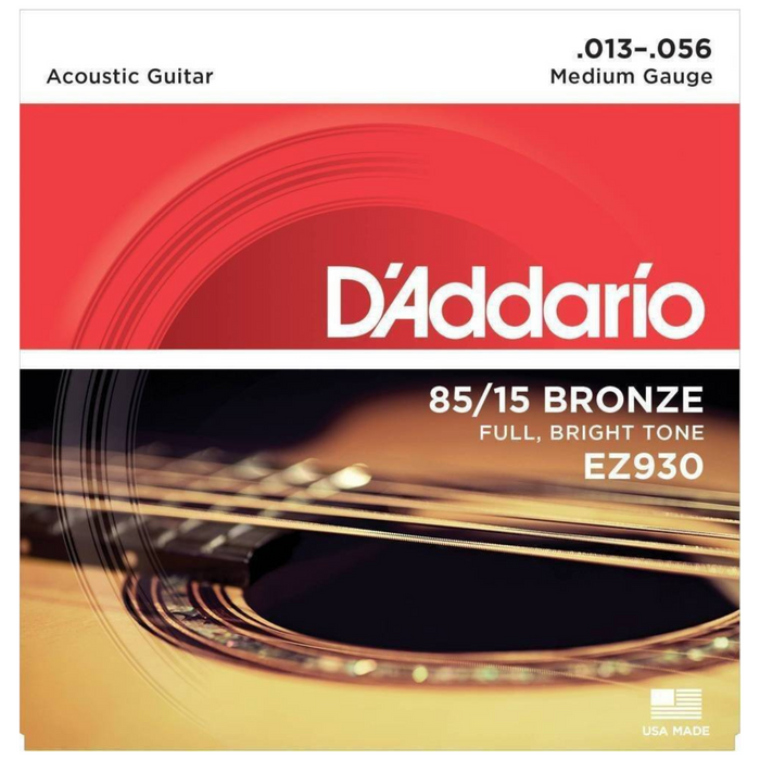 Struny do gitary akustycznej D'Addario EZ930 85/15 Bronze Medium 13-56