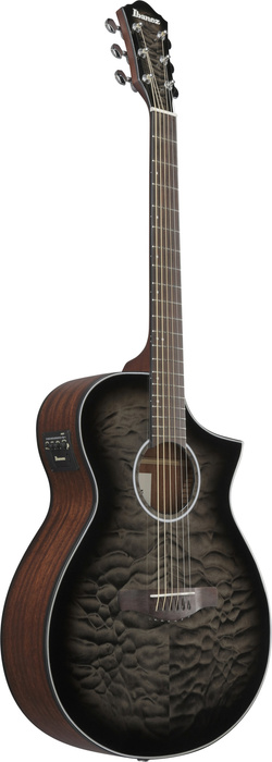 Gitara elektroakustyczna Ibanez AEWC16QA-TKH Black Sunburst Top