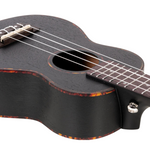 Ukulele Sopranowe czarne z mahoniu Cascha Premium HH 2262 zestaw