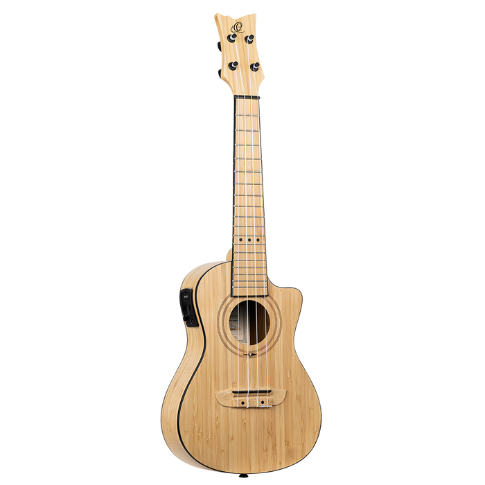 Ukulele koncertowe elektroakustyczne Ortega RUNAB-CC Bamboo lity bambus + pokrowiec