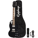 Gitara elektryczna Epiphone Power Players SG Dark Matter Ebony zestaw gitarowy