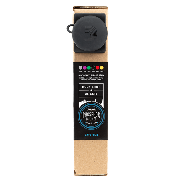 Zestaw bulk struny do gitary akustycznej D'Addario EJ16-B25 Light 25PACK 12-53