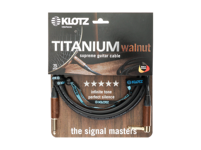 Kabel instrumentalny Klotz TIW0600PR 6m TITANIUM walnut