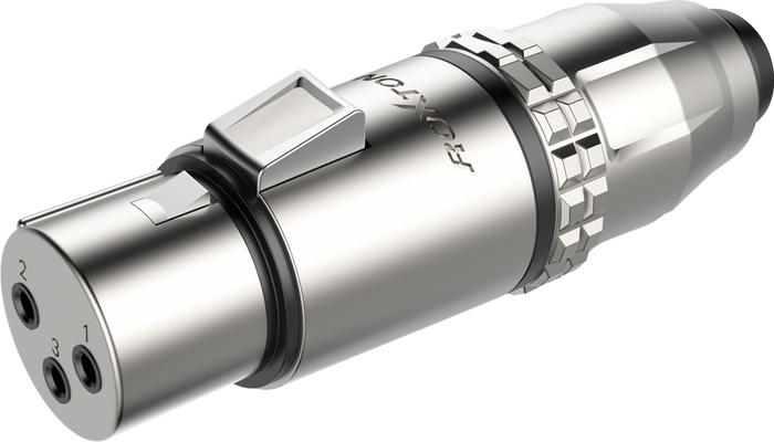 Wtyk XLR żeński 3-pin wodoodporny IP67 Roxtone RX3FWP-NG