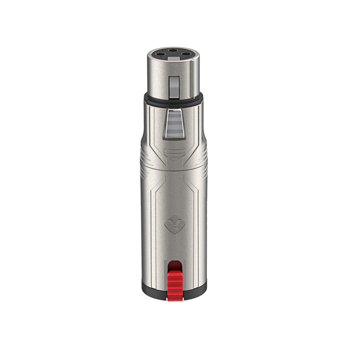 Adapter XLR żeński na Jack 6.3 mm stereo żeński z blokadą Roxtone RA3XFJF
