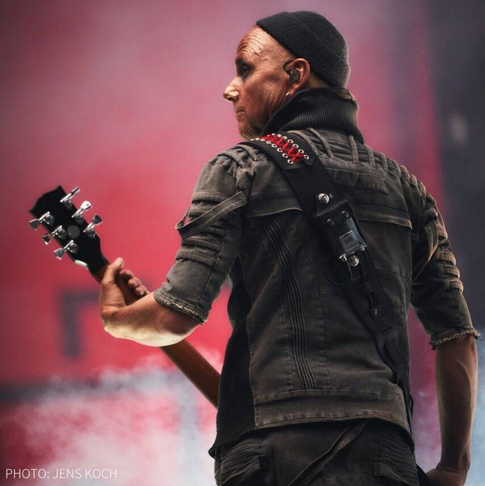 Pas do gitary Richter sygnowany Paul Landers skórzany