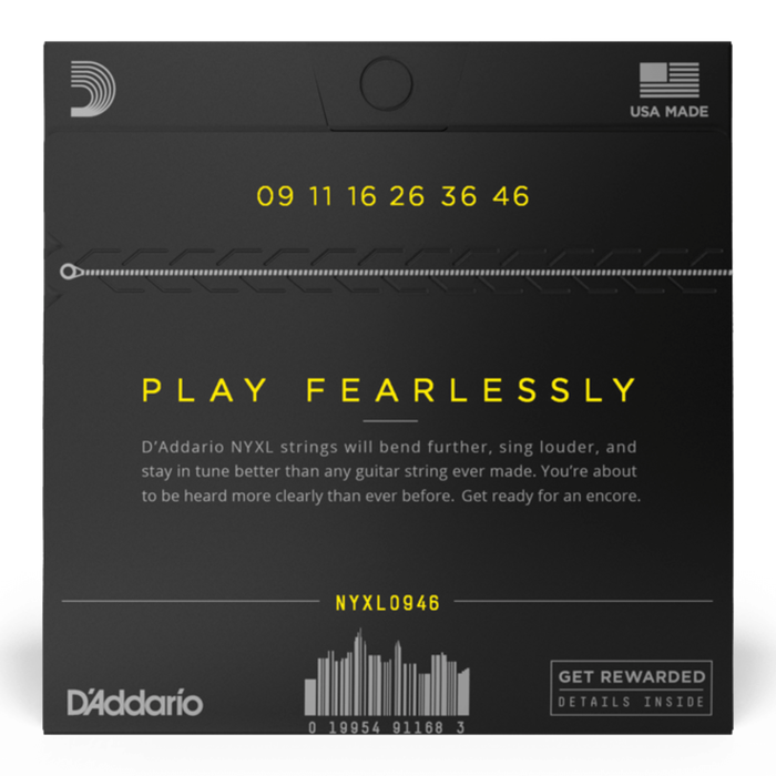 Struny do gitary elektrycznej D'Addario NYXL0946 Super Light Top/Regular Bottom 9-46