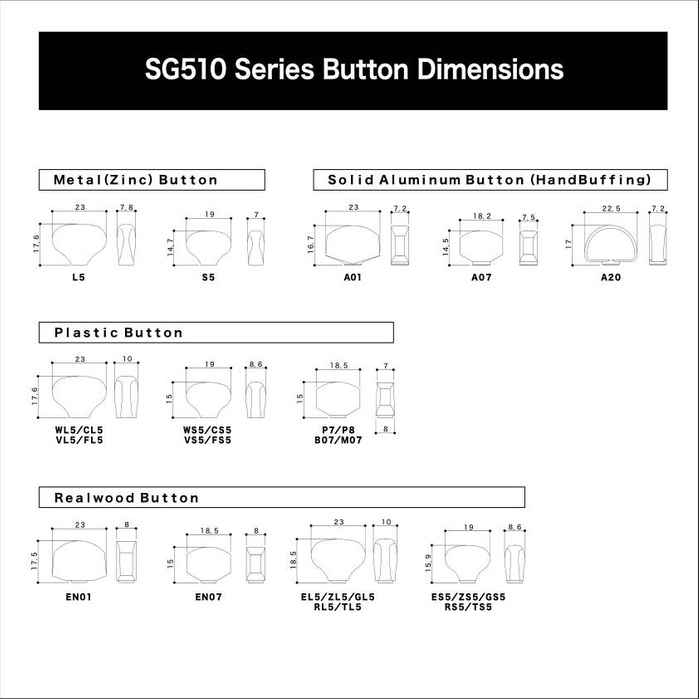 Klucze blokowane GOTOH SGL510Z-A01 HAPM czarne L3+R3 trzy lewe, trzy prawe klucze do gitary HAP-M