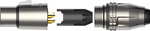 Wtyk XLR męski 3-pin wodoodporny IP67 Roxtone RX3MWP-BG