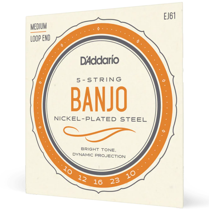 Struny do banjo D'Addario EJ61 Medium 10-23