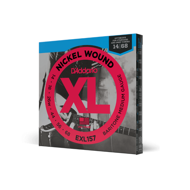 Struny do gitary barytonowej D'Addario EXL157 Medium Baritone 14-68