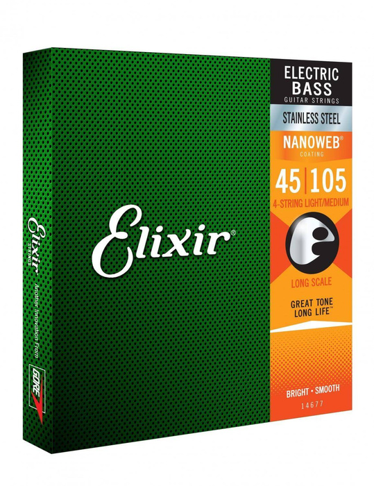 Elixir Bel 14677 Stainless Steel  45-105 - Struny do gitary basowej