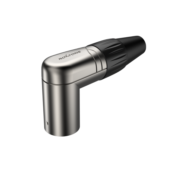 Gniazdo XLR męskie kątowe 3-pin Roxtone RX3RMP-NT