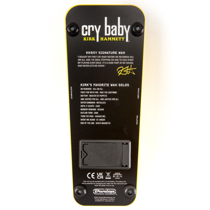 KH95Y KIRK HAMMET Dunlop efekt gitarowy WAH Cry Baby