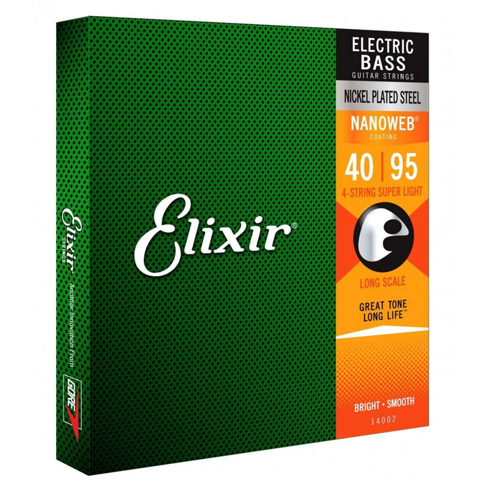 Elixir 14002 struny do gitary basowej 40-95 Long Scale Super Light